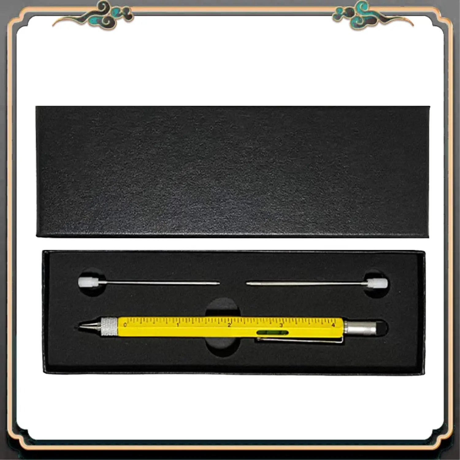 ASMA-Multitool Pen Coole Gadgets, neuartiger Stift mit Stift, Wasserwaage, Lineale, Schraubendreher, Geburtstagsgeschenke für Papa und Ehemann