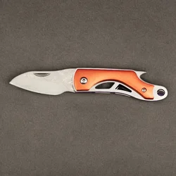 Portable Folding Pocket Small Knife Stainless Steel Blade Outdoor Travel Camping Tool Keychain Accessory