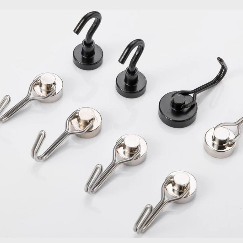 Magnetic Attraction, Strong Magnetic Force, Super Strong Suction Force, Magnetic Force, No Need for Drilling, Metal Magnet Hook