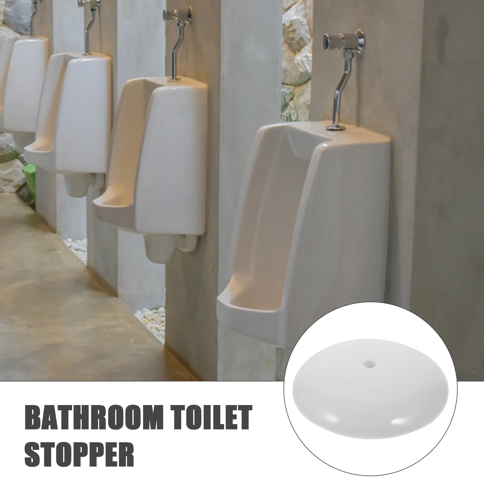 

Ceramic Urinal Drain Stopper for Splash Prevention and Odor Control Ideal Bathroom Urinal Parts Accessory for Public Restrooms