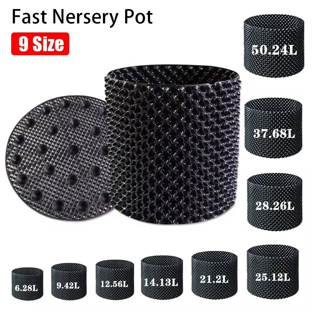 1Set Durable Fast Nersery Pot Plant Pot Tray Bonsai Prevent Rot Root Control Pot Saucer Garden Supply Plant Stands Flower Pot