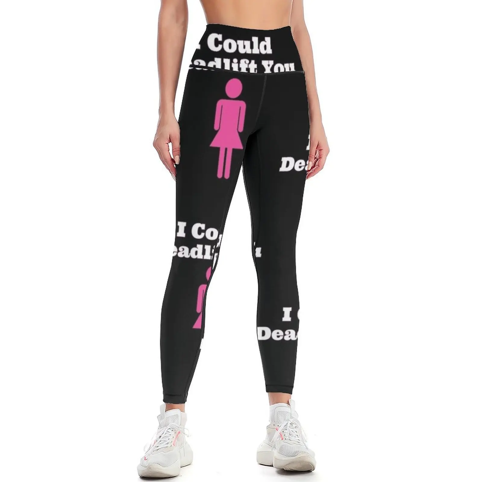 Womens I Could Deadlift You, Workout Gym Lifting Powerlifting, Female Powerlifting Leggings sports shirts gym Womens Leggings