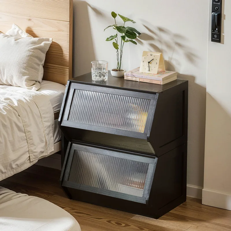 Creative bedside tables are simple and modern bedrooms, home bedside storage, cabinets for rent