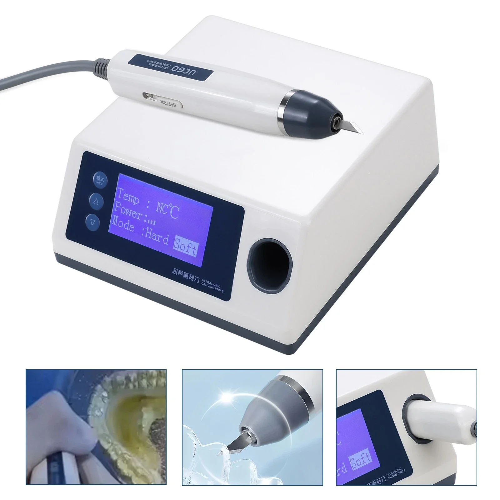 Dental Carving Knife Ultrasonic braces Tooth socket cutting machine Braces trimming tool For PVC Plastic Leather Resin