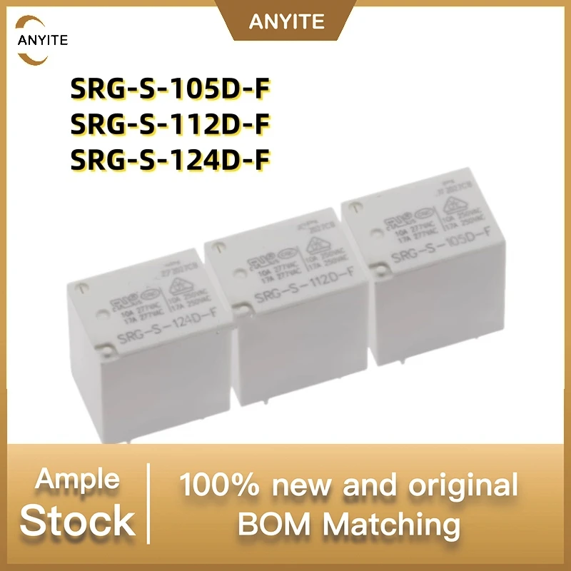New 10Pcs/LOT   SRG-S-105D-F SRG-S-112D-F SRG-S-124D-F 17A   5V 12V 24V  277VAC