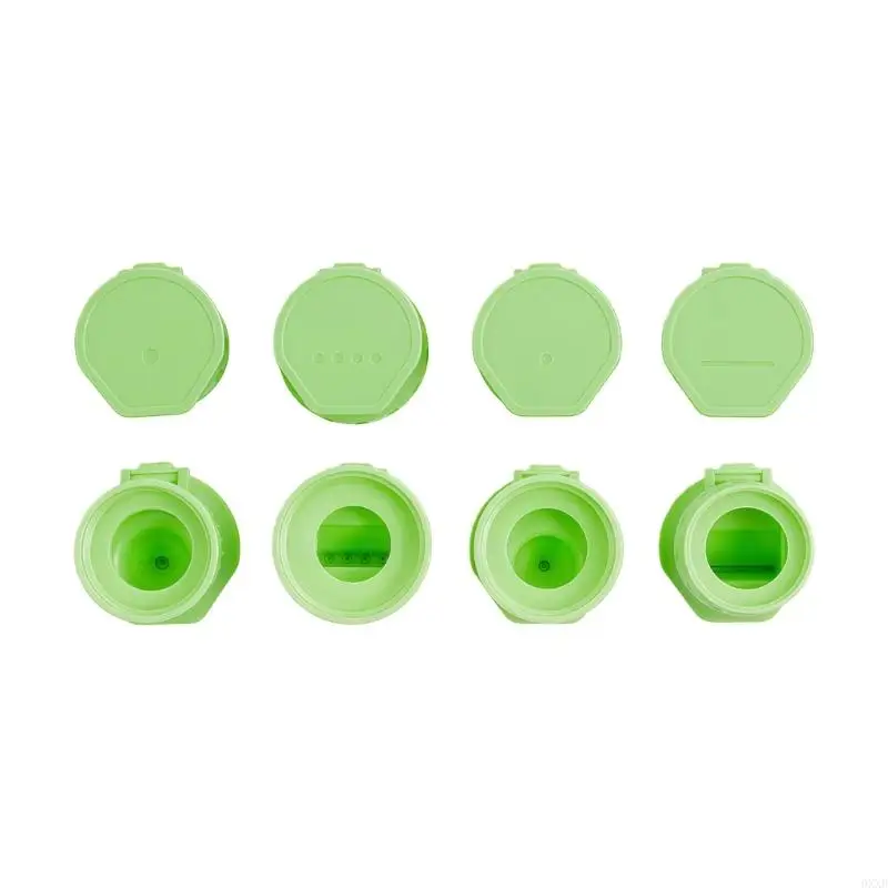 Pack Of 4 Household Kitchen Squeeze Bottle Cap For Accurate Sauce Application In Various Recipes And Meal Preparation 0XXB