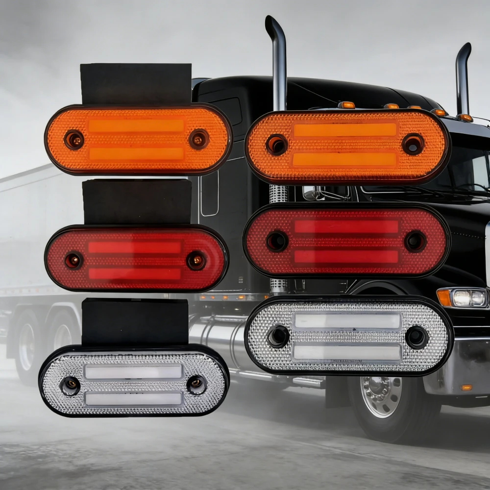 

10Pcs LED Trailer Clearance Lights 12V 24V Cargo Light Truck Side Marker Lights Caravan Van RV Bus Sidelight