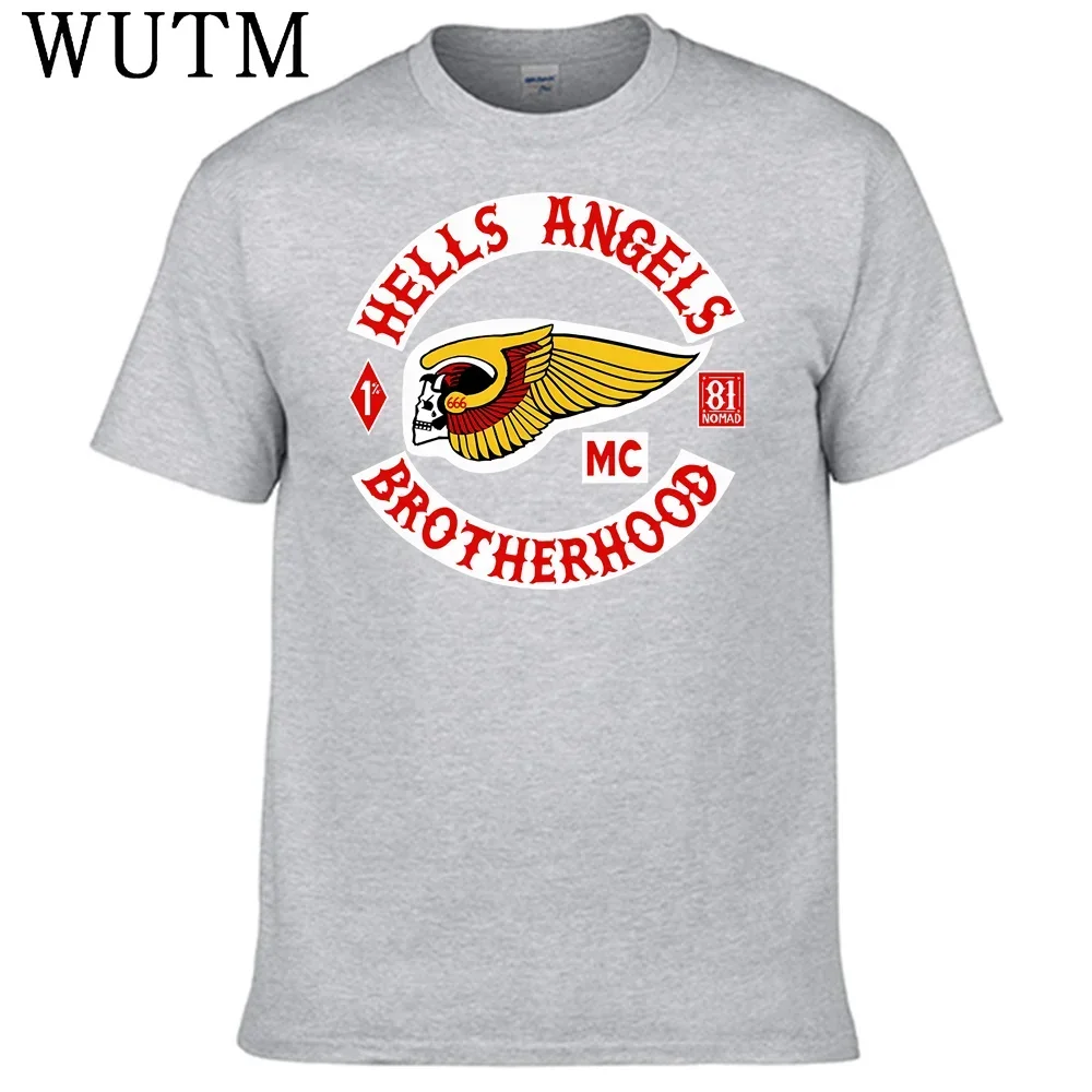 Hells Angels Brotherhood Shirt 100% Cotton Men Shirt