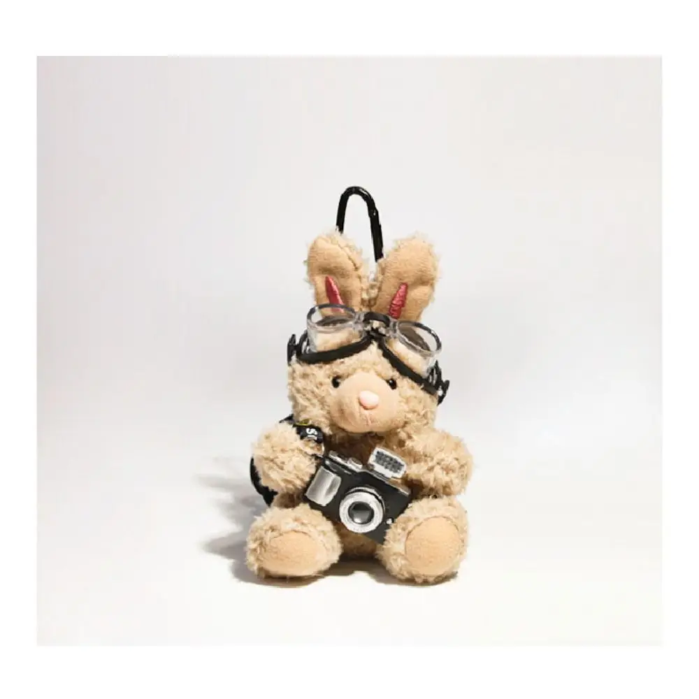 New Sweater Plush Rabbit Pendant Pink Creative Doll Keychain Camera Stuffed Toys Bag Pendant Gifts