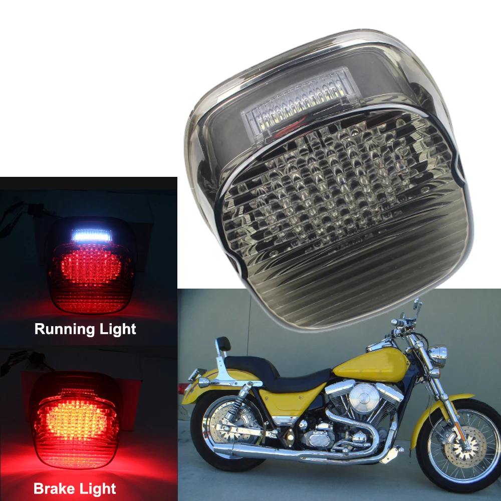 

Motorcycle LED Brake Tail Light Plug and play for Harley Davidson Dyna Electra 15th Anniversary Fat Boy Heritage Road King