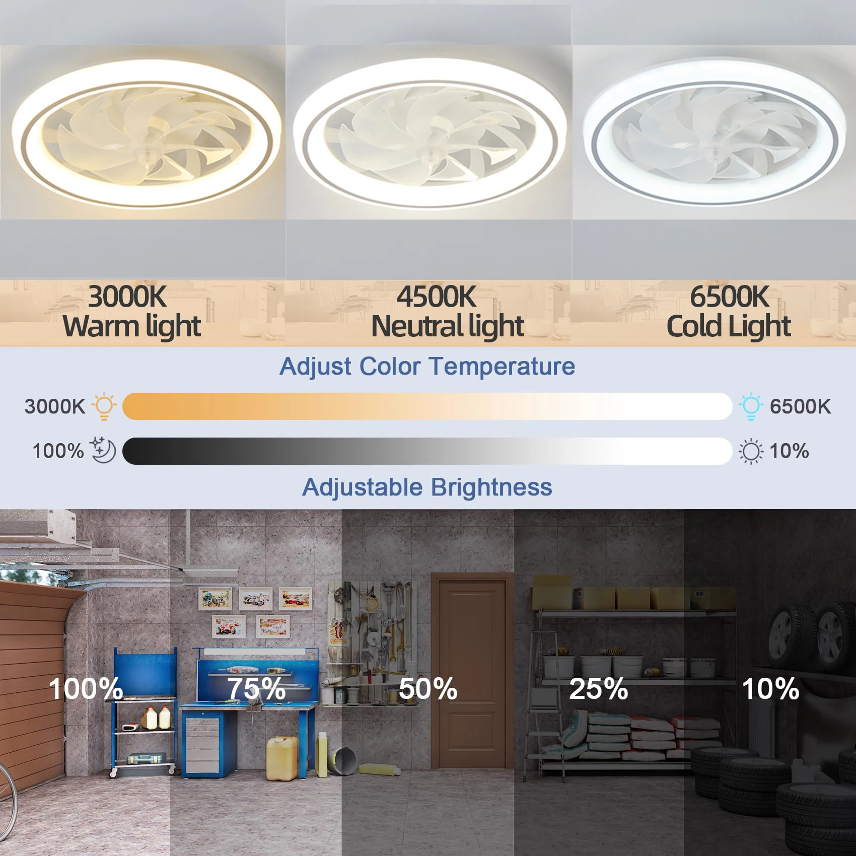 New Ceiling Fan Light Living Room Bedroom Modern and Simple Home Intelligent Remote Control Restaurant LED Fan Light