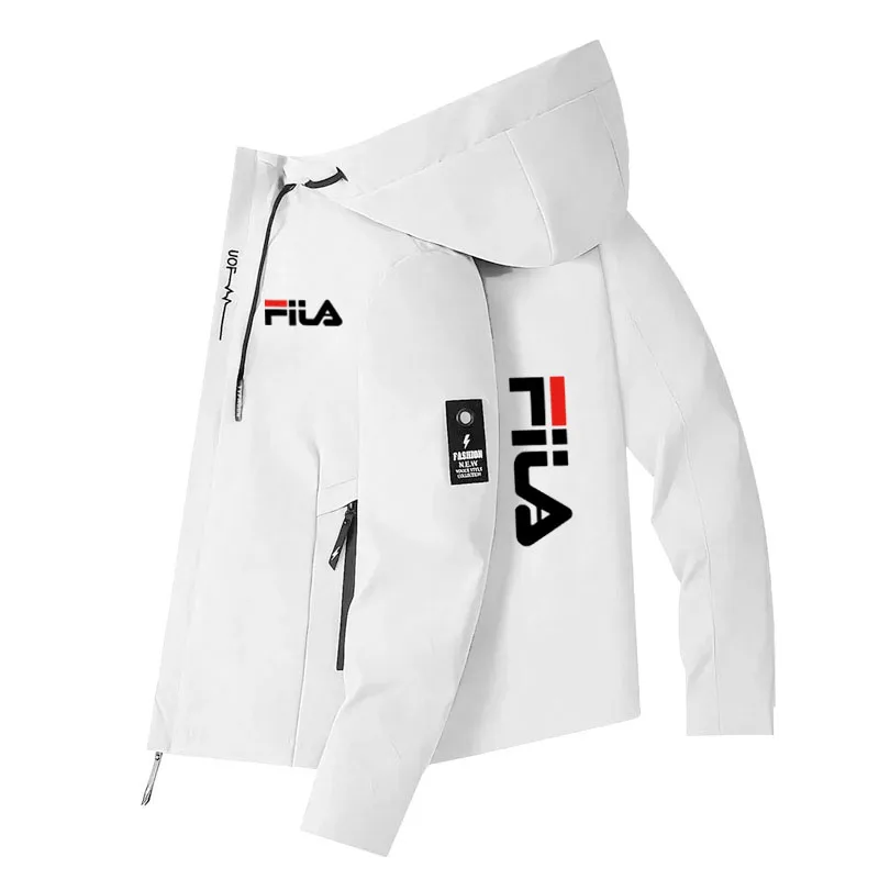 

Spring and Autumn new men's outdoor printed jacket, 2026 zipper hooded baseball windproof casual high-quality jacket