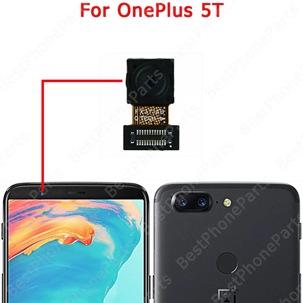 Selfie Rear Camera For Oneplus 5 5T 1+ 3 3T One Plus 6 6T Back View Front Camera Module Replacement Spare Parts Flex Cable