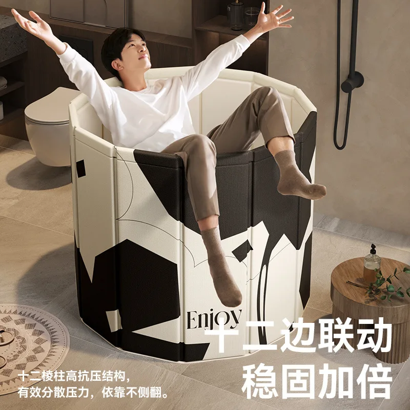 Picture 3: Foldable Portable Bath Tub, Full‑Body Bathtub for Adults and Children, Fit for 0‑10 Years Old
