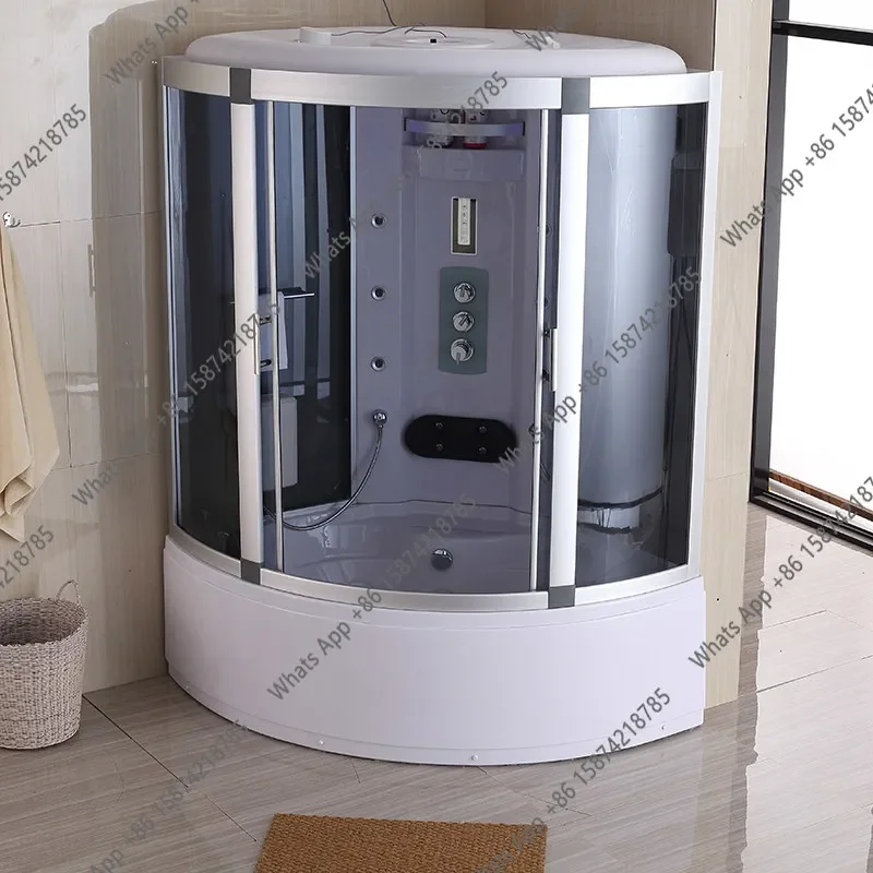 Hi Integral Shower Room Rectangular With Bathtub Fully Enclosed Warm Integrated Home Sauna Bath Room Is Not Waterproof view 3