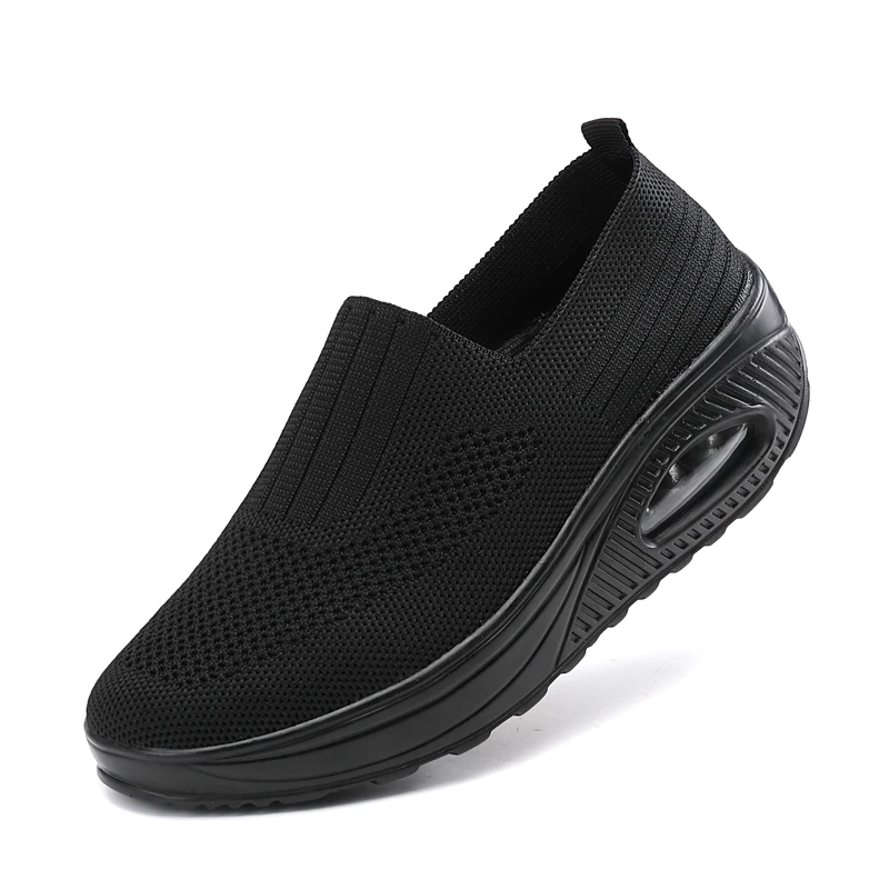 Frauen Wanderschuhe Air Kissen Nicht Slip Orthopädische Schuhe Damen Plattform Maultiere Atmungs Keil Weibliche Turnschuhe