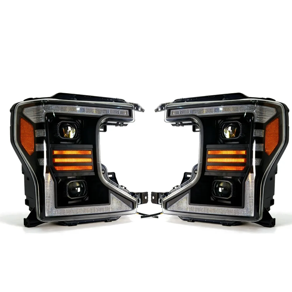 

For Ford F250 F-250 2020-2024 Car Headlight Assembly LED Projetor Head Lamp Daytime Running Light DRL Turn Singal Far & Near Led
