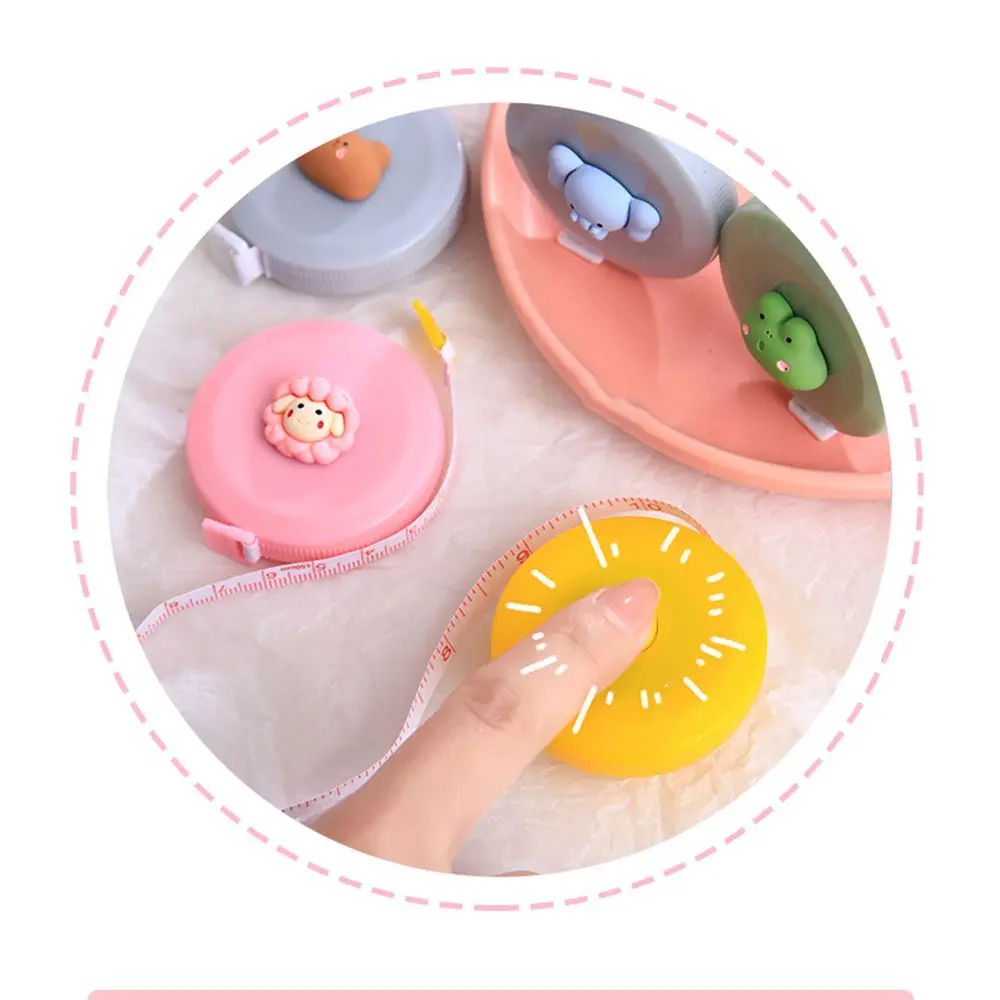 Cartoon Sewing Three Circumference Automatic Telescopic Measuring Tool Portable Retractable Ruler Mini Tapes Roll Tape Measures