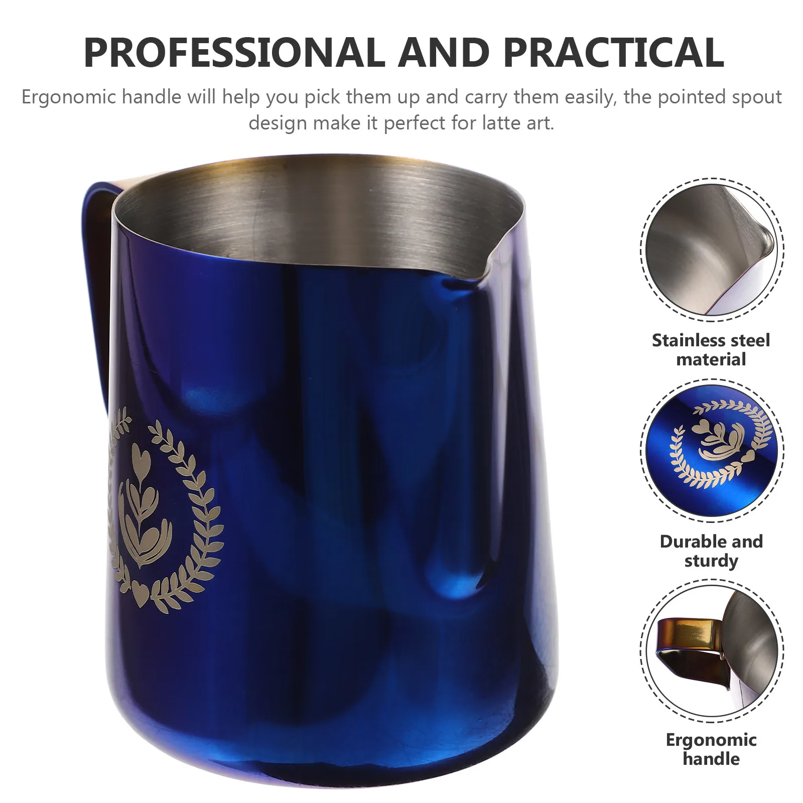 

Кувшин для взбивания молока из нержавеющей стали, чашка для молока, кувшин для взбивания кофе для латте-арта и приготовления эспрессо