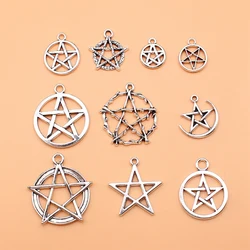 10pcs/set Pentagram Charms For Jewelry Making Pendant Diy Crafts Accessories L10279