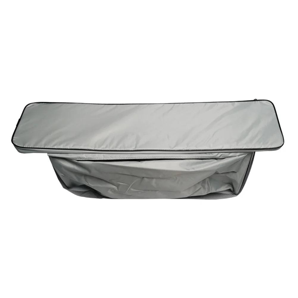 

Large Pocket For Boat Tools 85x22x3cm Bench Seat Cover Black And Grey Easy Installation Design Boat Maintenance