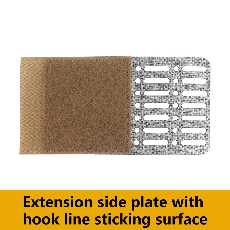 MOLLE-Compatible Chest Expansion Panel, Lightweight Outdoor Gear, Adjustable Vest Attachment for Camping & Hiking
