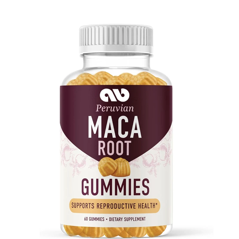 

Natural Peach flavored Macagan Gummies | Herbal Supplement 200MG Extra Strength | Vegetarian, Non GMO | 60 gummies