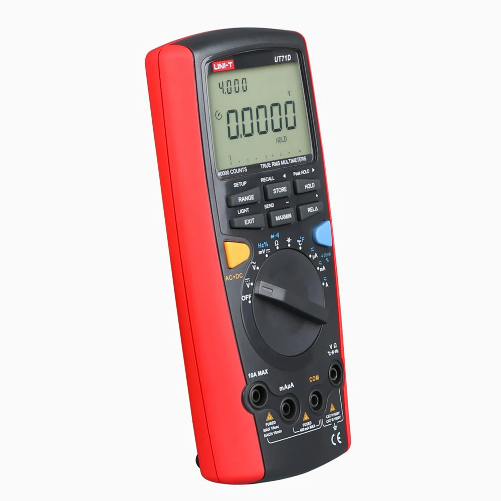 UNI-T UT71D Smart Multimeter Intelligent True RMS Digital Volt Amp Ohm misuratore di capacità termometro interfaccia USB Software per PC