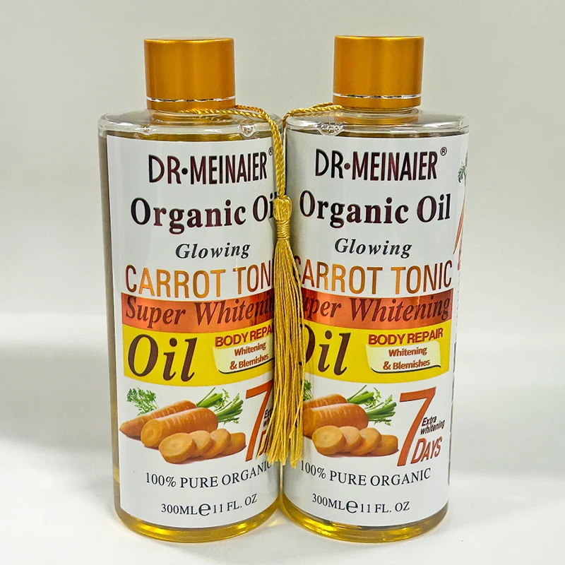 Organic Carrot Almond Body Massage Oil Spa Therapy Relaxing Essential Oil Face Body Moisturizing Nourishing Care