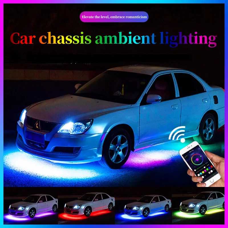 

Automotive chassis lights, waterproof, for cars, marathon decoration, LED cold light strip, car bottom modification, universal,