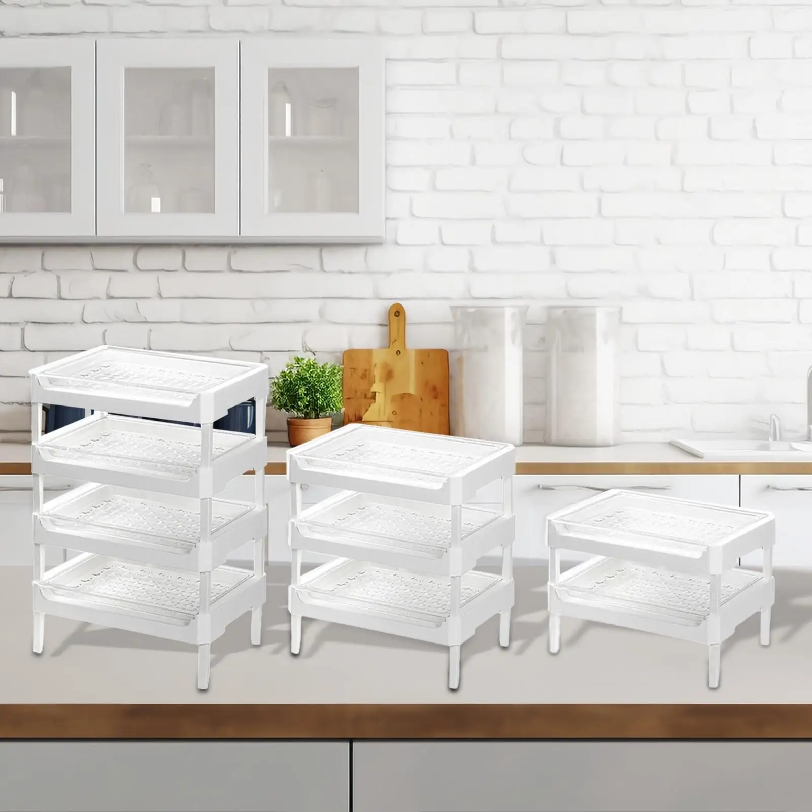 Home Storage Rack Kitchen Vegetable Dish Rack for Restaurant Family Events