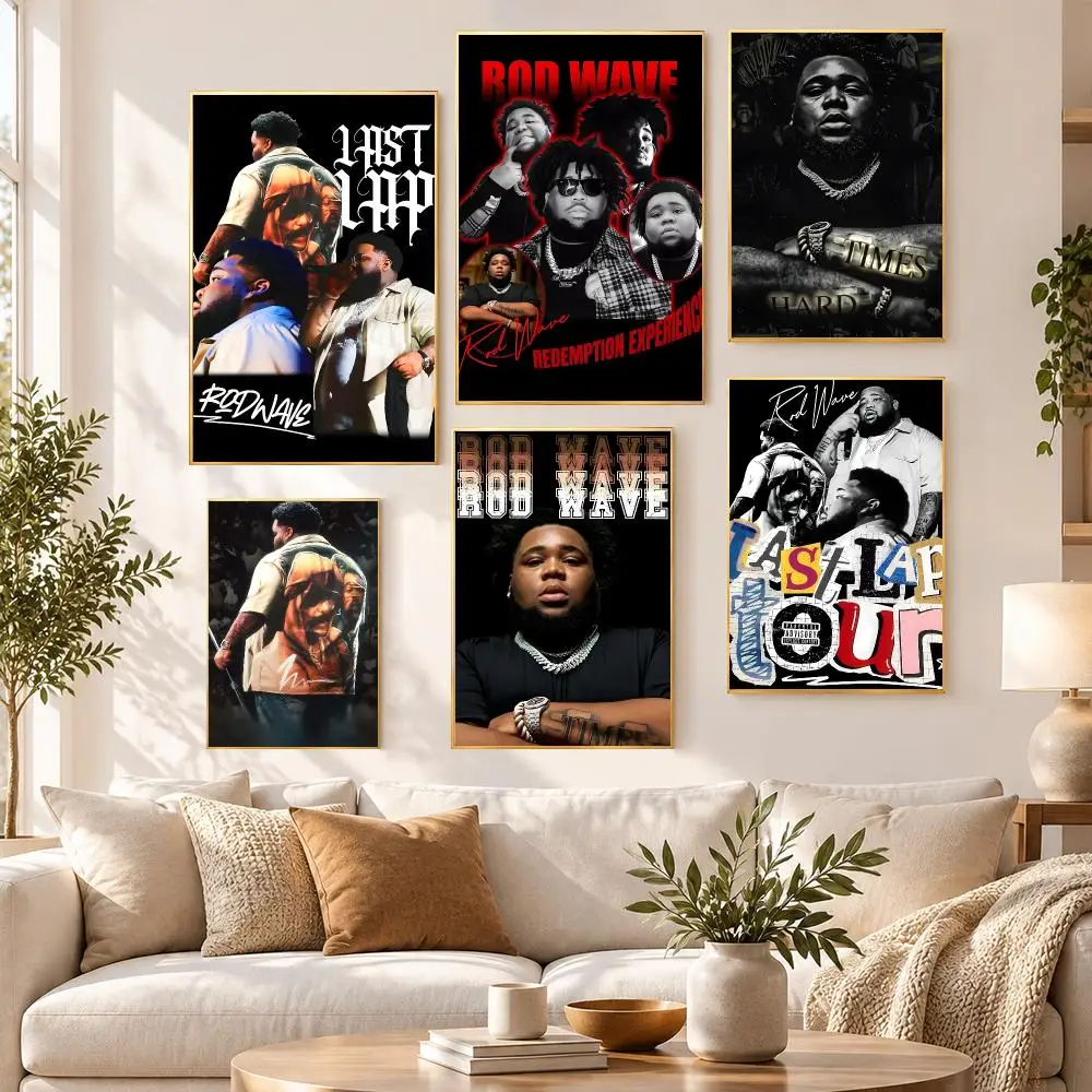 Art Design Modern Rod Wave Last Lap Poster HD Waterproof PP Self Adhesive Aesthetic Bedroom Dorm Gaming Room Home Decor Gift