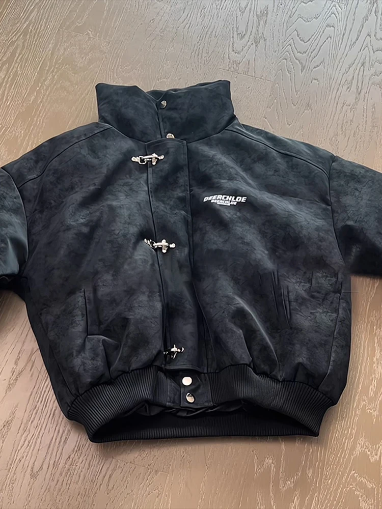 

Новое китайское хлопковое пальто из искусственной кожи, окрашенное в китайском стиле, мужское зимнее брендовое высококачественное теплое хлопковое пальто с хлебом