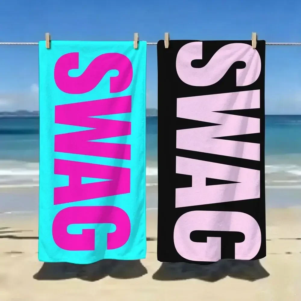 Hip Hop Urban Swag Towel ultra-fine fiber quick drying absorbent bath towel, outdoor swimming sports towel