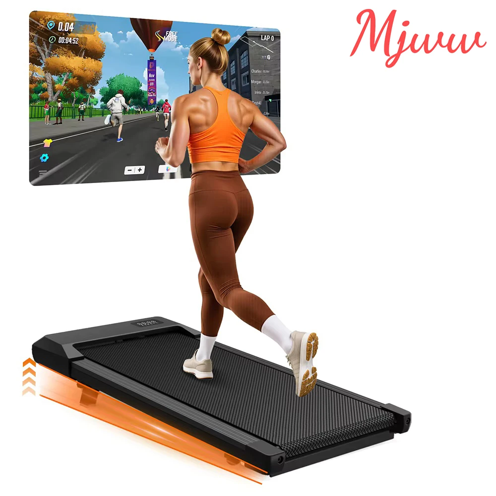 Caminadora Plegable MJWW con Inclinación del 9%, Velocidad de 3.8 mph/6 km/h, Pantalla LCD, Monitoreo por Aplicación, Motor de 3.0 HP, Máquina de Ejercicio para el Hogar