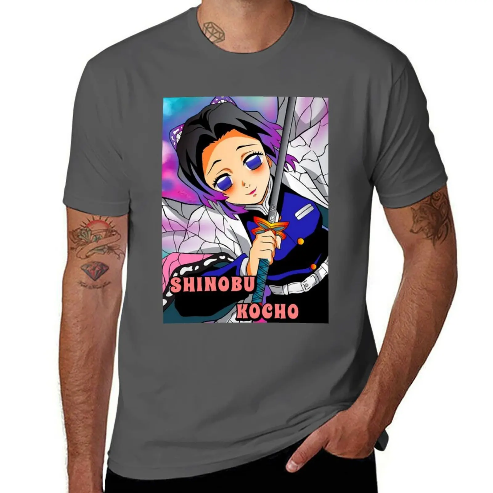 

Beauty Shinobu Demon Killer T-Shirt t shirts for man cotton funny man t shirt cotton T-Shirt