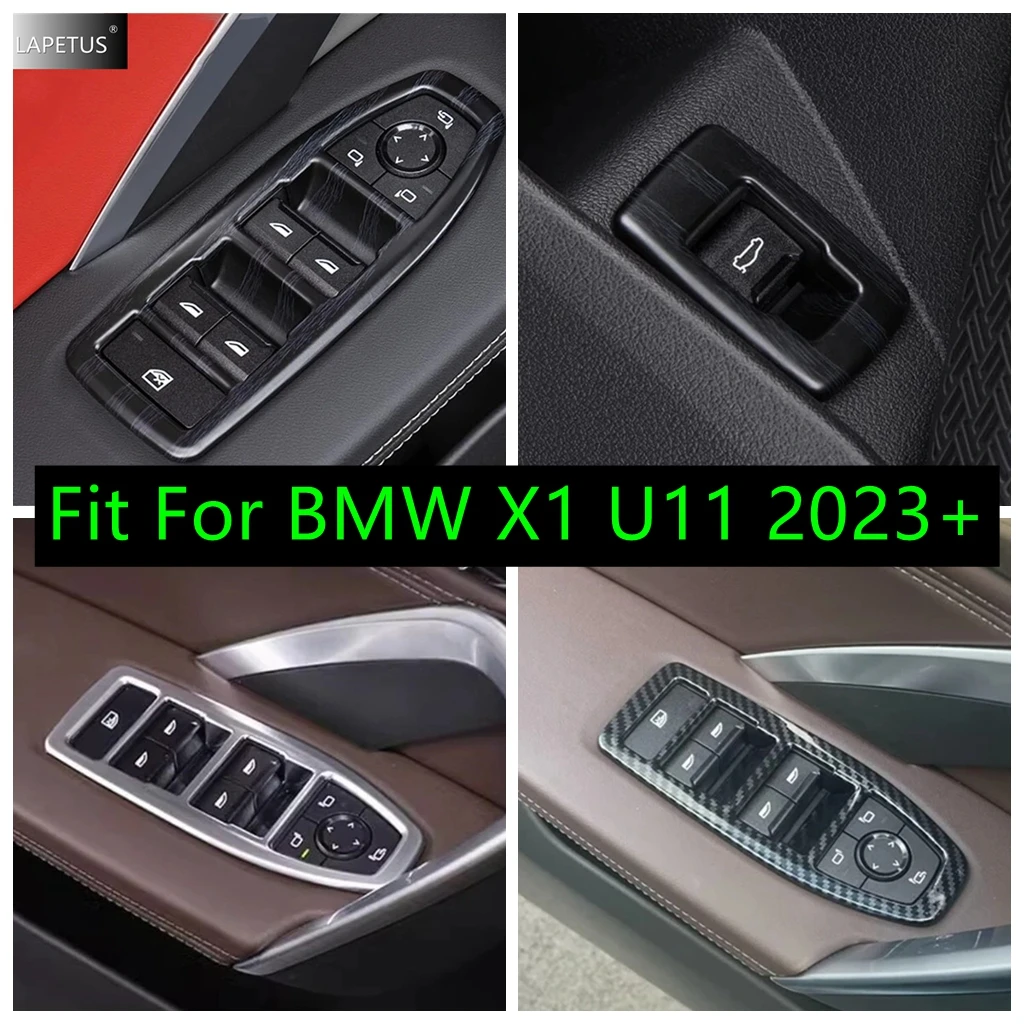 

LHD Inner Door Armrest Window Glass Lift Button Switch Control Cover Trim Fit For BMW X1 U11 2023 2024 Car Interior Accessories