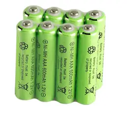 8 szt. 1,2 V 600 mAh AAA zdalnie sterowany akumulator zabawkowy NI-MH