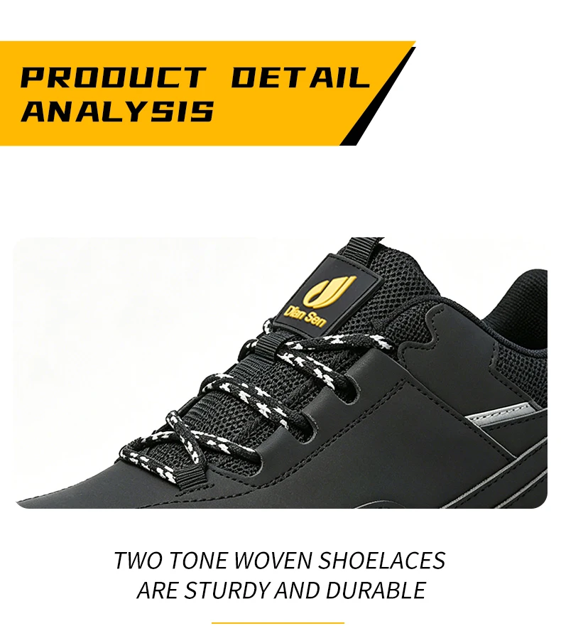 Herren-Sicherheitsschuhe mit Stahlkappe, Arbeitssneaker, Winterschuhe, durchstichsichere Herrenstiefel, wasserabweisend, stoßdämpfend, für den industriellen Einsatz. – Detail 8