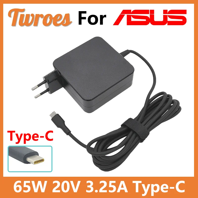 65W Max USB C Type C Laptop Phone Charger Power Adapter For MacBook ASUS ZenBook Lenovo Dell Xiaomi air HP Sony Power