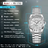 2026 New PAGANI DESIGN Watches DD36 Meteorite Surface Automatic Watches For Men Mechanical Men's Watch AR Sapphire Crystal Clock photo 6