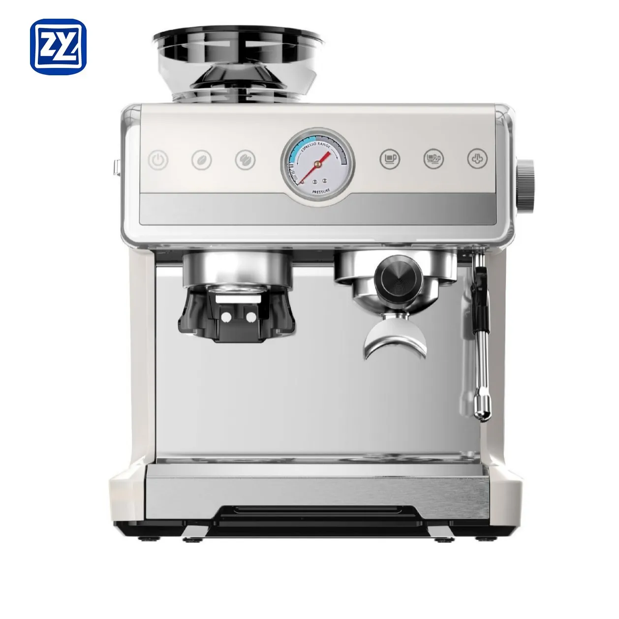 Automatic Multifunctional Bean to Cup Steam Stainless Steel Coffee Maker Espresso Machine With Grinder 7020