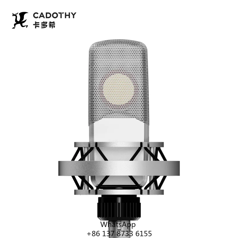 CADOTHY Professional Pc V8 Sound Card Set Mic Studio Condenser Microphone For Karaoke Podcast Recording Live Streaming