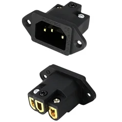 HiFi Audio Power Plug C13 IEC Female Connector Furutech FI-06 Rhodium Solder-free AC Machine Inlet Socket Tailstock