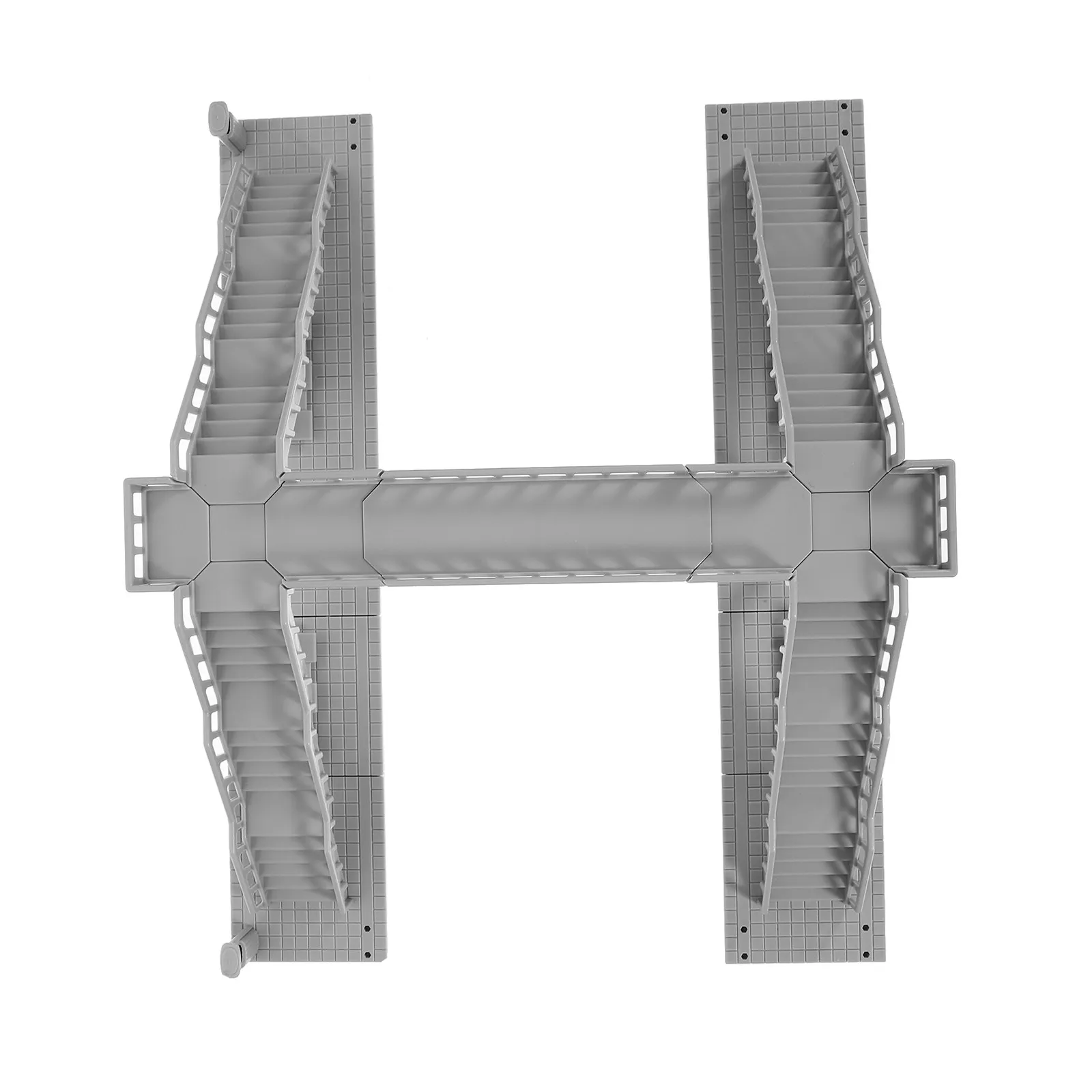 1Set ABS Footbridge Compact Plastic Miniature Building Kit DIY Footbridge for Sand Table Home Garden Decoration Sand Table