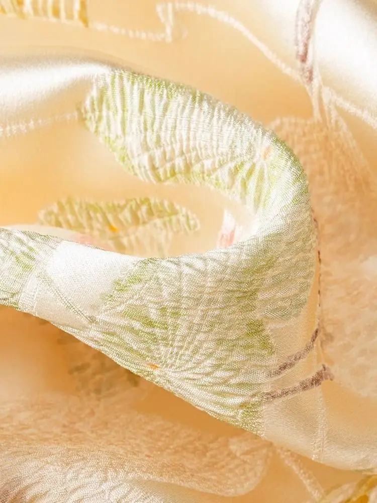 بلوزات جاكار من الحرير الساتان للنساء قمصان فضفاضة بأكمام طويلة مطرزة على الطراز الصيني العتيق بلوزة شيونغسام