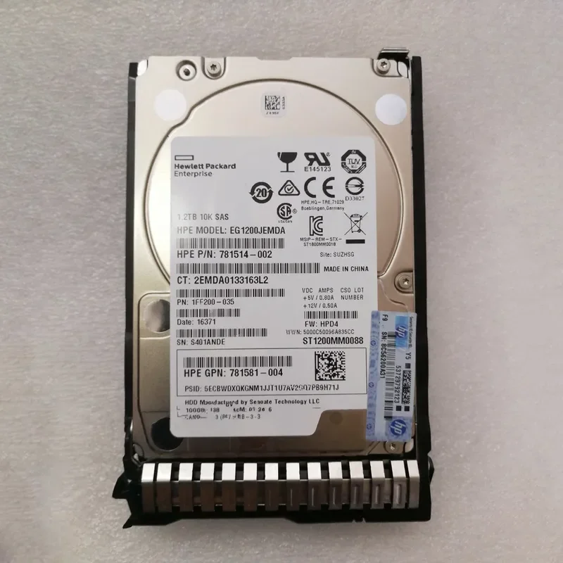 Disco duro SSD original de 2,5" 781578 -001 1.2T 10K 12G SAS 2. 5781518 -B21 Para HP G8 G9 Gen8 Gen9 Con Caddy