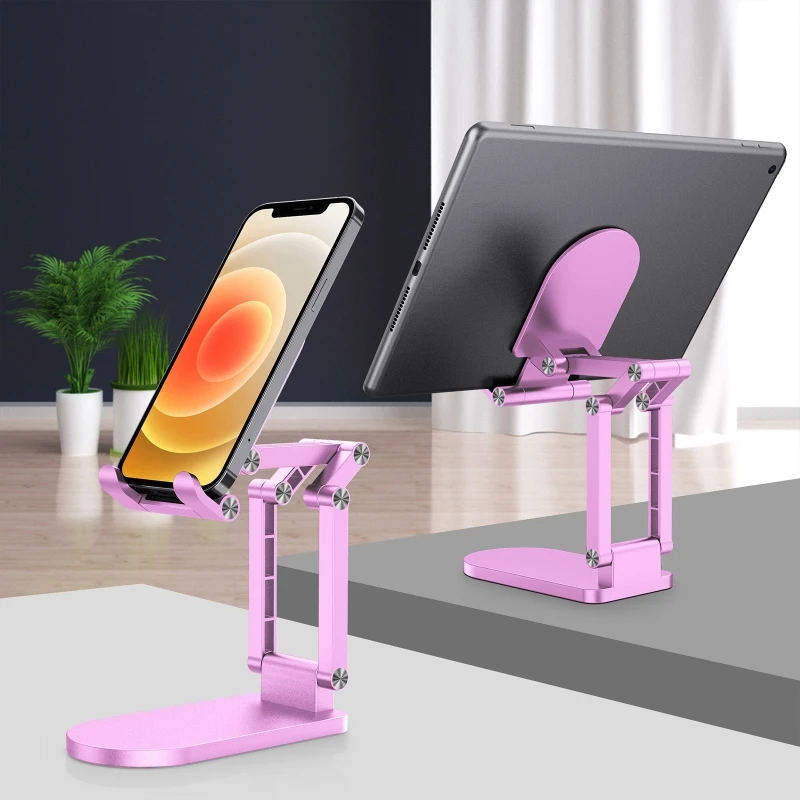 Folding Adjustable Tablet Pad Riser Rack Desktop Phone Holder for Tablets