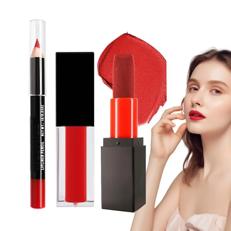 Rossetto opaco Idratante a lunga durata Antiaderente Lucidalabbra da donna Balsamo labbra idratante per feste Viaggi d'affari Incontri DailyLife