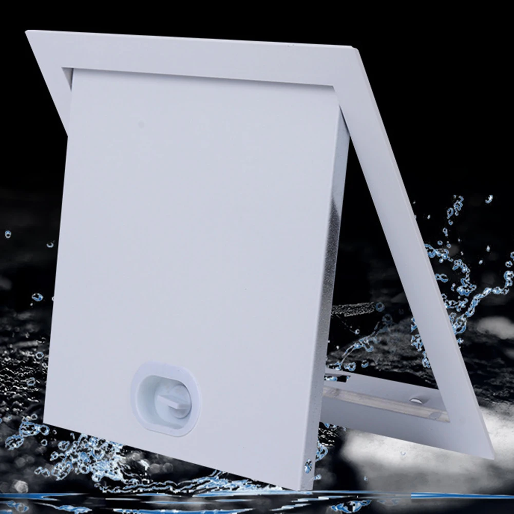 Inspection Door Hole ABS Flap Aluminum Alloy With Rotary Switch For Ducts Valves Floor Sewage Inspection Port  Home Improvement